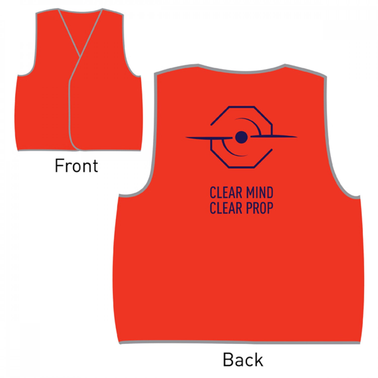 Clear Mind Clear Prop High-Vis Vest image 0