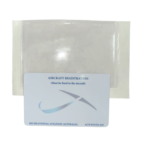 Aircraft Registration Card and Holder image 1