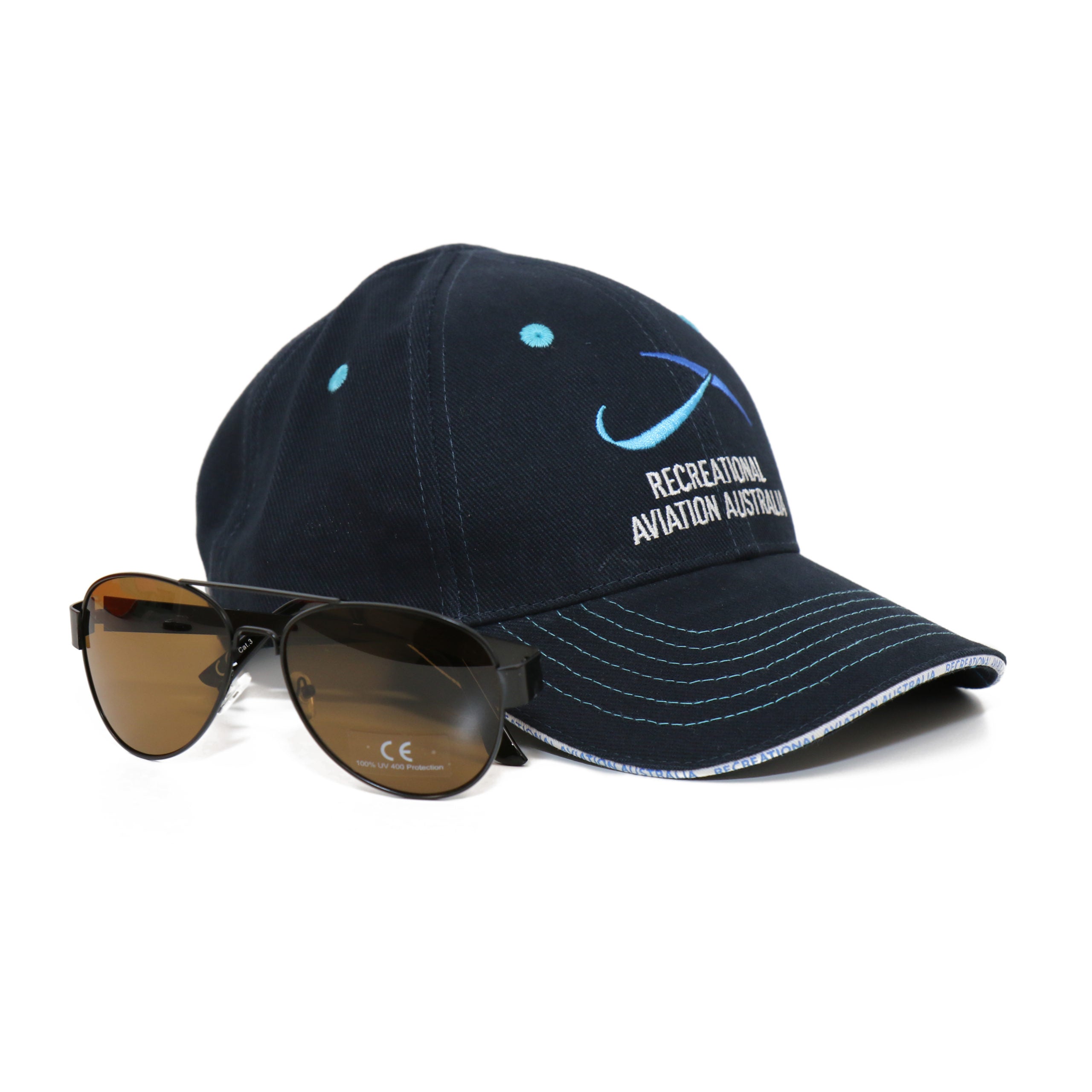 Baseball Cap and Aviator Sunglasses Combo image 1
